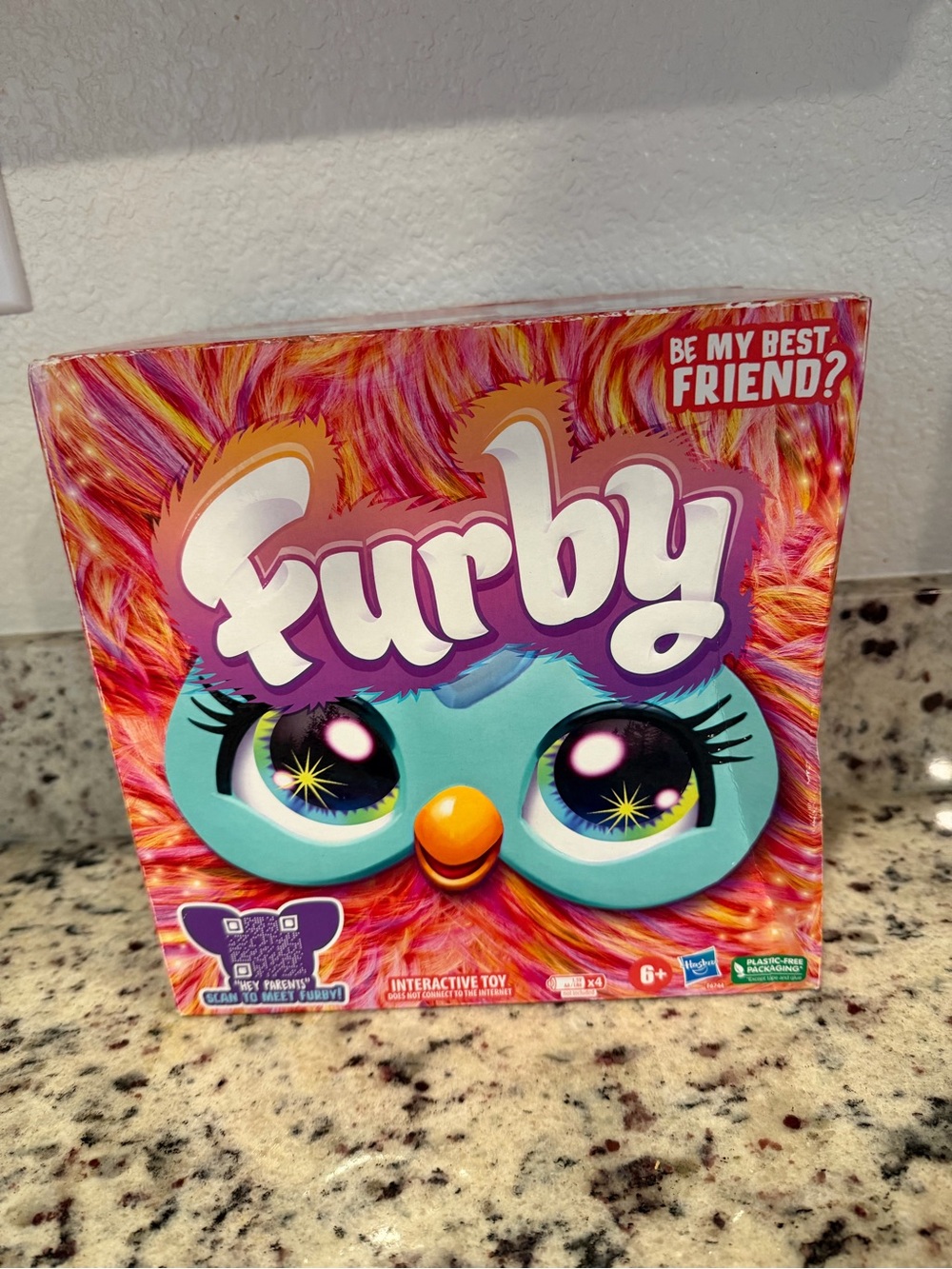 Hasbro Furby Plush Toy - Pink, Teal & Orange